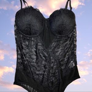 Black Lace Bodysuit (NEVER worn)
